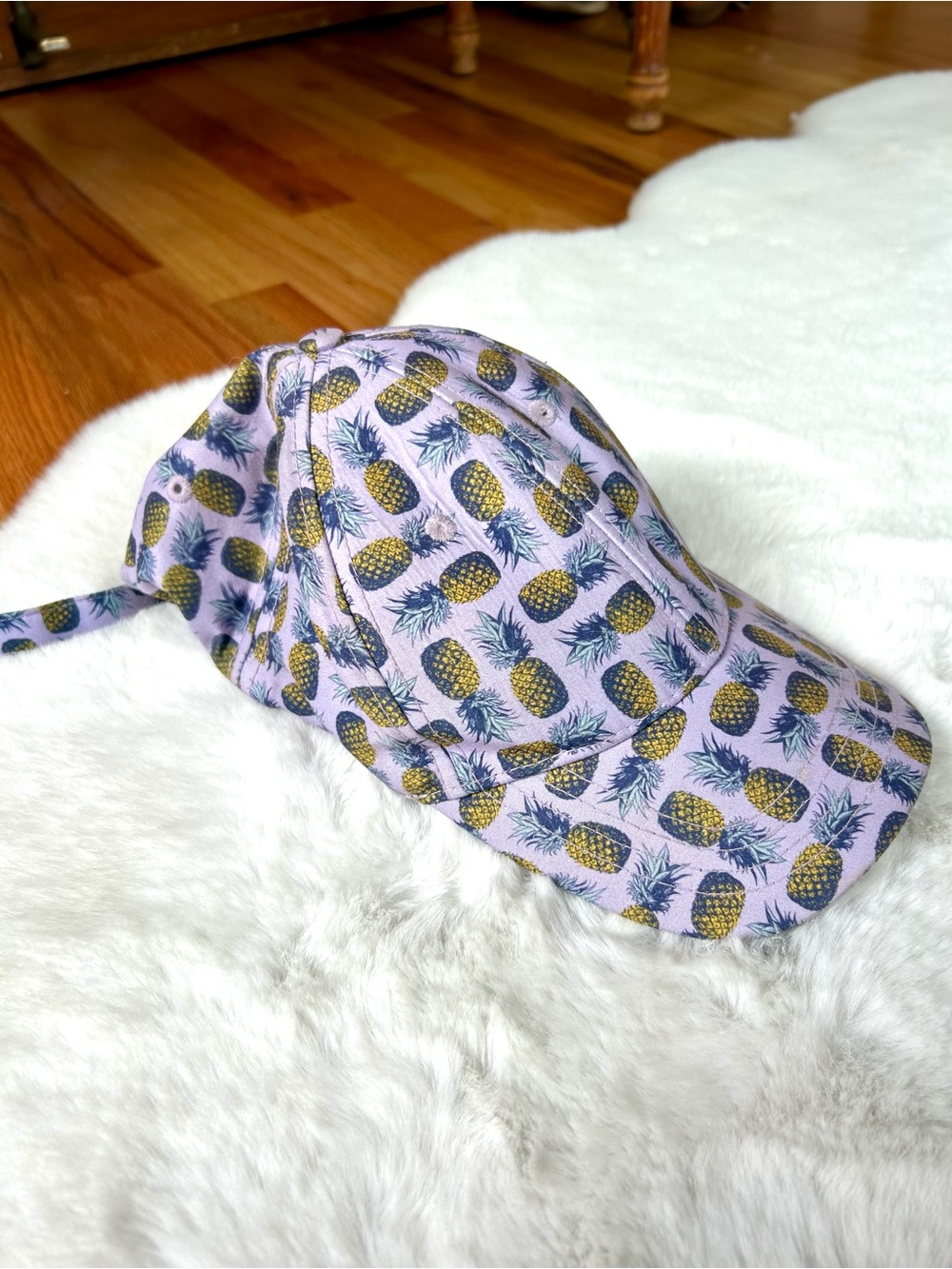 Quagga Green Label Pineapple Print Lavender Baseball Cap